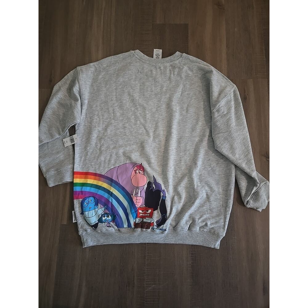 Disneyland Resort Pixar Inside Out 2 Pullover Sweatshirt LARGE New 2025 Anxiety - Picture 10 of 14